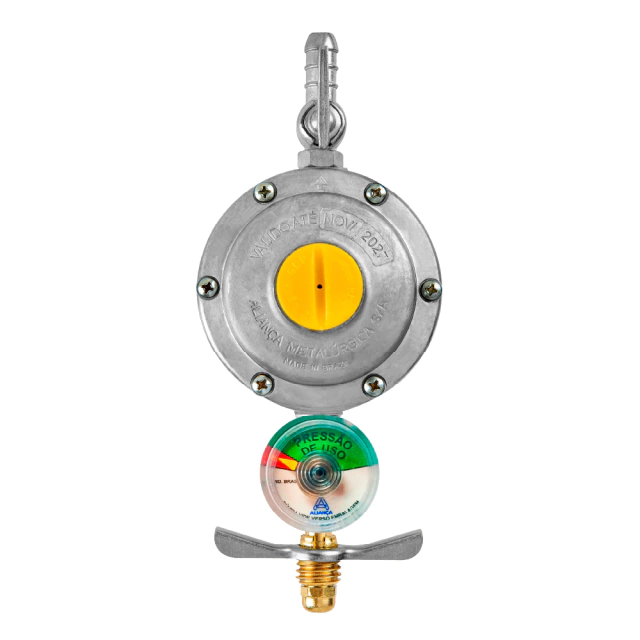 Regulador de Gás Doméstico 506/01 com Manômetro Aliança